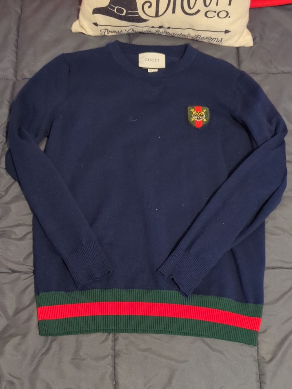 Authentic Gucci Viper Snake Webstripe Sweatshirt Size Small